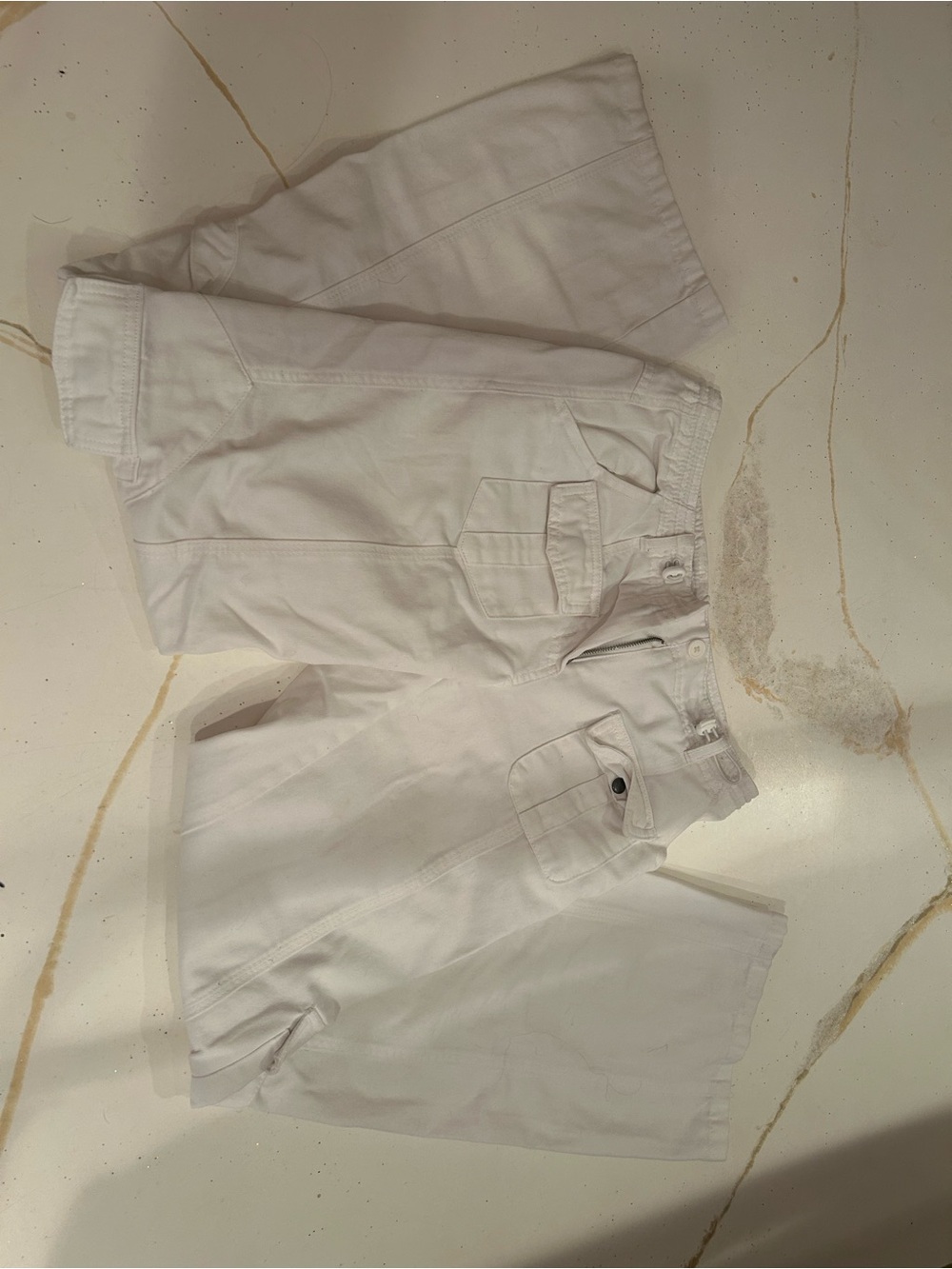 White Brandy Cargo Pants